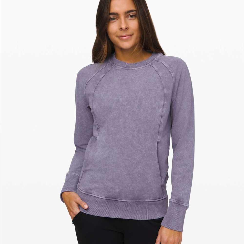 Lululemon Scuba Crew in Washed Purple Quartz
